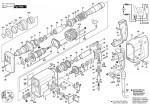 Bosch 0 611 205 141 UBH 4/26 Universal Rotary Hammer 110 V / GB Spare Parts UBH4/26